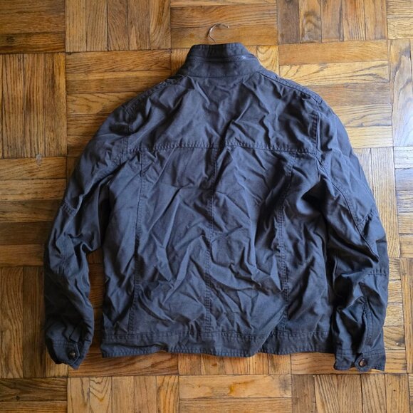Vintage Kenneth Cole New York Mens Bomber Jacket ( L )Gray Full Zip Military EUC - Picture 5 of 7